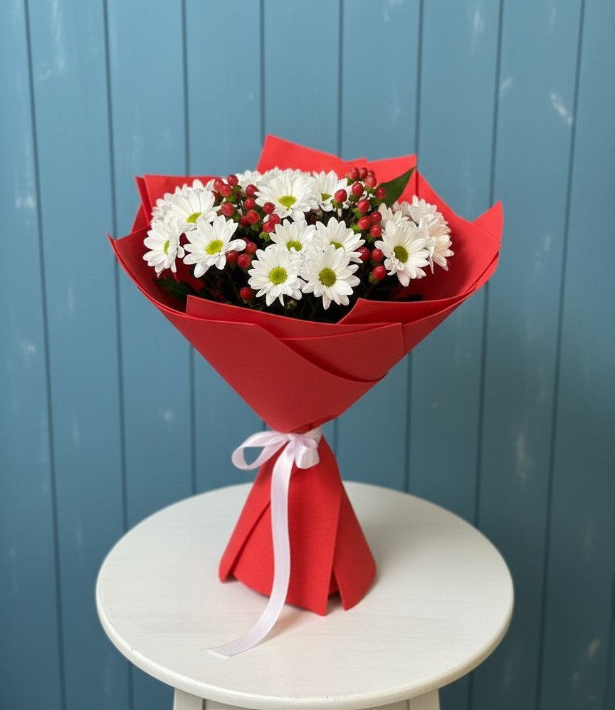 Букет цветов из: Хризантемы в Домодедово