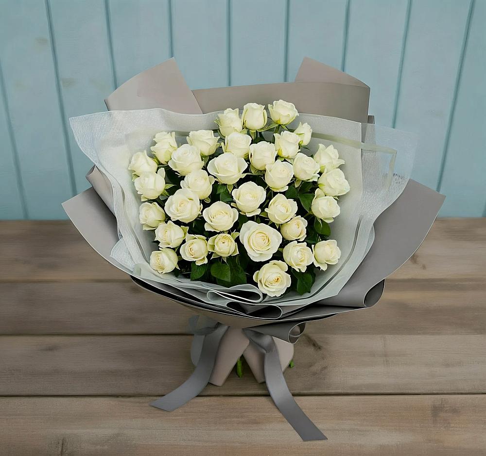 Букет Белоснежная нежность в Домодедово
