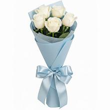 Букет 5 Белых роз Проуд #REPLACE_PRED# Домодедово