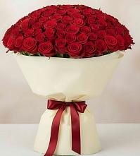 Букет 101 Красная роза Милано в Домодедово