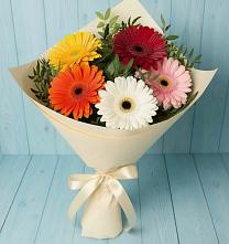 Букет цветов из:  Герберы в Домодедово