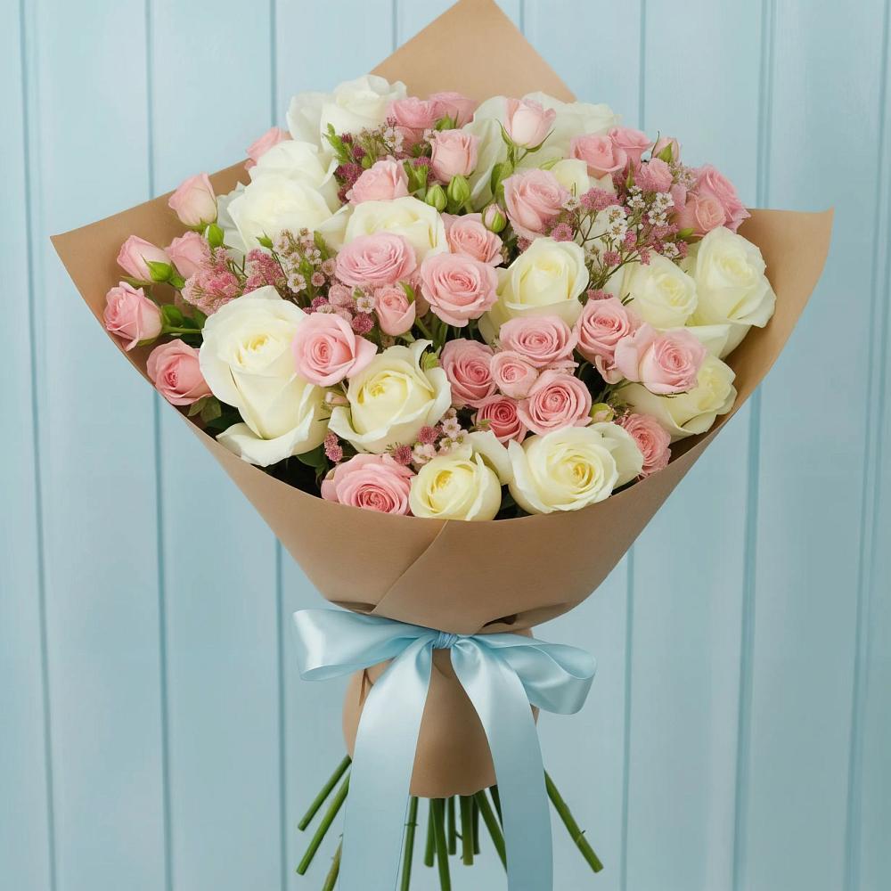 Букет цветов из: Розы в Домодедово