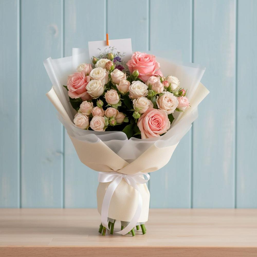 Букет цветов из: Розы в Домодедово