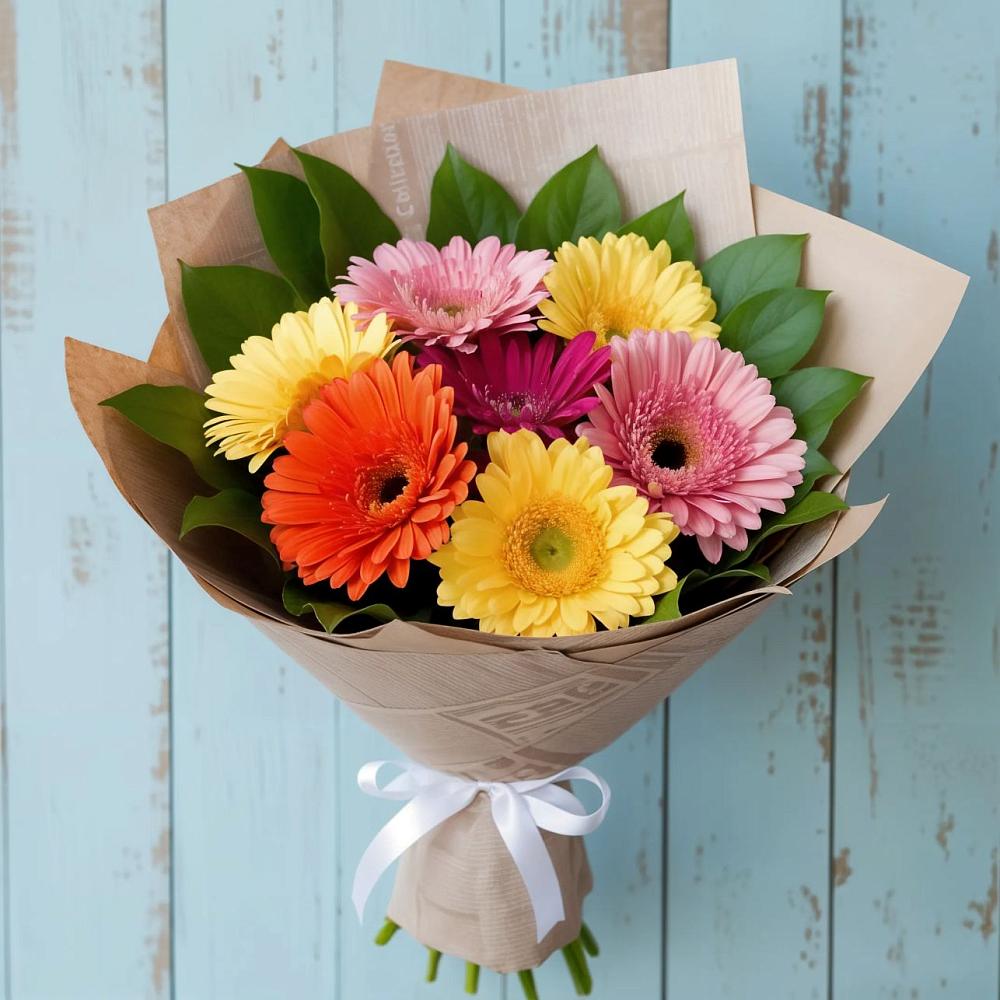Букет цветов из: Герберы в Домодедово