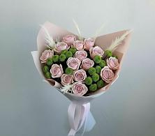 Букет цветов из:  Розы и Хризантемы в Домодедово