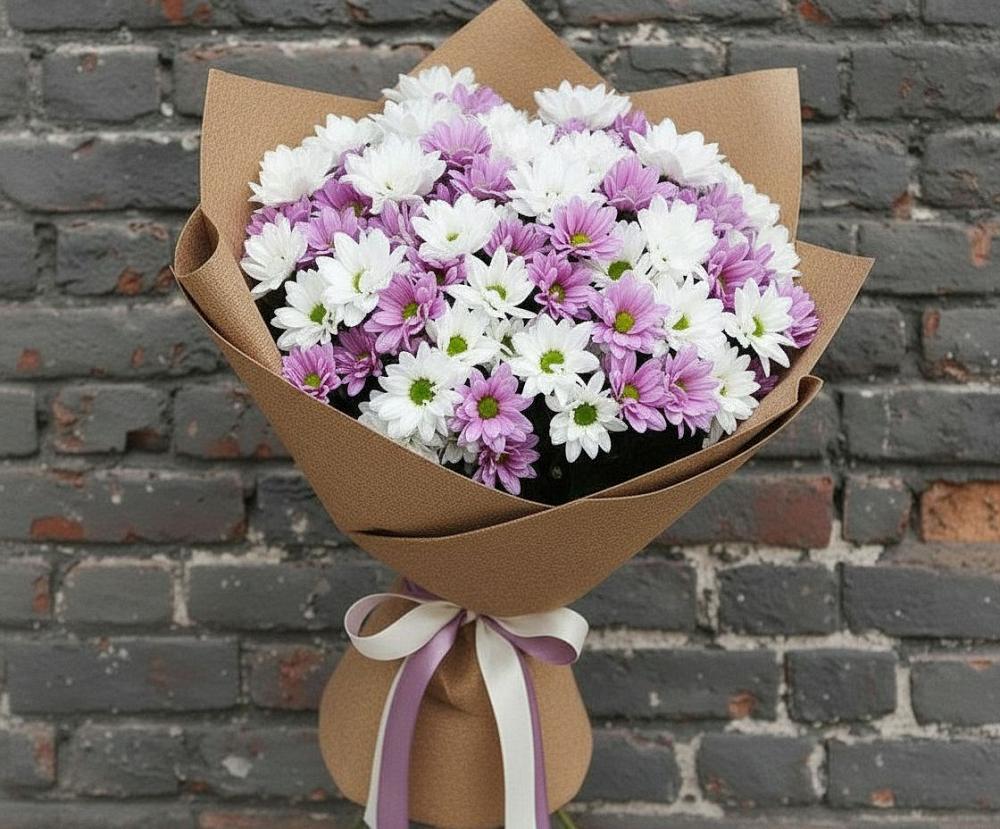 Букет цветов из: Хризантемы в Домодедово