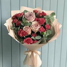 Букет цветов из:  Гвоздики и Розы #REPLACE_PRED# Домодедово