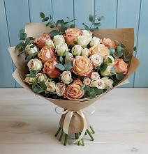 Букет цветов из:  Альстромерии и Розы #REPLACE_PRED# Домодедово